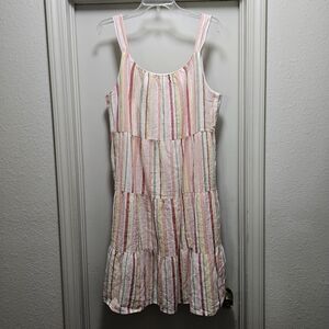 EUC - Gymboree Linen/Cotton Blend Tiered Sundress - Sz Large